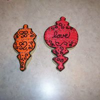 Christmas Cookies Just practicing for my first cookie bouquets for x-mas thus the strange colors.