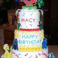 Sesame Street I combined my own ideas with those of Wilton, disp4so and steph88 and came up with this cake. All buttercream with edible image plaques...