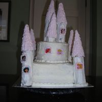 Castle Cake First atttempt at a castle cake for my daughter's birthday. Did not like the frosting I used.