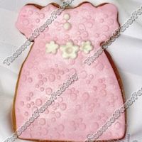 Pink Dress Roll Out sugar cookie with fondant