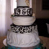 Chocolate And Vanilla This cake has chocolate (Satin Ice) and vanilla (homemade) fondants. It's made of vanilla and chocolate cakes. The topper is made of...