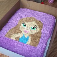 Bratz Birthday Cake Here is a Bratz Birthday cake. I cut apart a page from a coloring book and made it my template to create it.