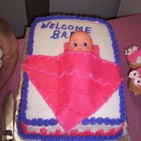 100_0346.jpg I'm a new cake decorator. I did this cake for a co-workers baby shower. Any comments good or bad would be greatly appreciated. That&#...