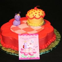 Lady Bug Tea Party This was inspired by the party invite. The giant cupcake was the little girl's smash cake. I used americolor super red (I think) and...