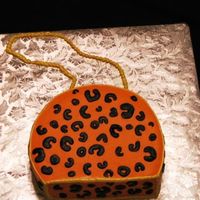 Leopard Print Purse Last minute request, first purse cake. Everything is buttercream.