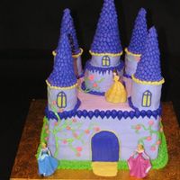 First Castle Cake This was my first attempt at a castle cake. The little girl's fav color is purple! I used a cookie cutter to cut the towers, but I...