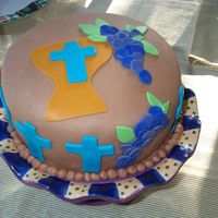 First Communion Mmf Cake My son and I made this for his first communion...