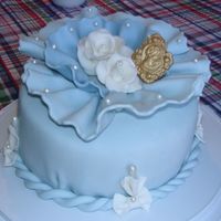 This One Of My Simplest Work. Made This Just Because I Got Bored.. Everything is Fondant, Mint Flavored, Inside is Dark Chocolate w/ Chocolate Ganache.. The Gold is a "Lady" Medallion painted w/...