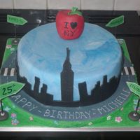 Nyc Made for a girl going to NY for her birthday (we're in Scotland so thats a good trip!). 8" round. Made skyline and signs from...