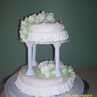 Final Cake For Wilton's Course 3 This was my Course 3 final cake. Fondant covering and fondant roses.