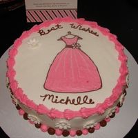 Bridesmaid Dress Cake This is a cake I made for my sister-in-law's bridal shower.