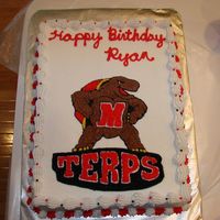 Maryland Terps Birthday Cake 