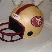 San Francisco 49Ers Groom Cake This was a 49ers helmet groom's cake that I made for my brother-in-law's wedding.
