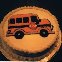 Bus Cake I made this cake for my son's 1st day of preschool.