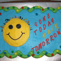 Last Chemo Celebration! Made this for a co-worker going through Chemo. She took this to her last treatment for the nurses to enjoy- vanilla cupcakes with...