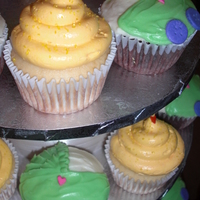 Baby Carriages And Hearts A mix of vanilla cupcakes with lemon curd icing and chocolate chip and walnut cupcakes with mascarpone and cream cheese icing. Thanks for...