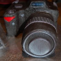 Nikon D40 it is made with butter cream for a girl who loves her camera