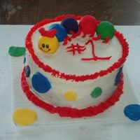 Baby Einstein Smash Cake This is the baby's smash cake. Everything is 100% edibile.