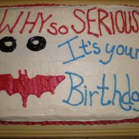 Dark Knight Birthday Cake My little brother and my cousin were turning 13 and 12 and both love the movie. They loved it!