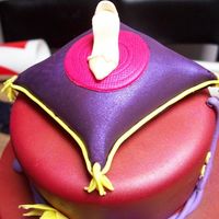 Mini Present Cake For Kylie 3 of 4: Close up of shoe and pillow.