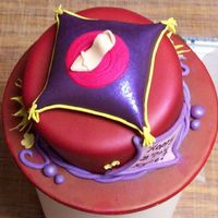 Mini Present Cake For Kylie 2 of 4: Top view.