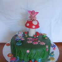 Fairy Cake I made this for my nieces first birthday. I based this on several cakes I saw on here... so many good ideas, and I made the fairies using...