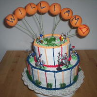 Happy Birthday William Chocolate cake with chocolate filling.