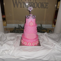 Sweet Sixteen Yellow butter cake with buttercream frosting