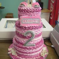 Sex And The City Sex and the City cake for a release party.