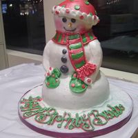 Snowman Snowman, all buttercream decoration :)