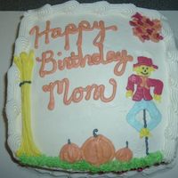 Fall Birthday Here is a simple little cake that I just made for a fall birthday!