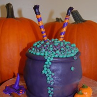 Witch's Cauldron This nasty old witch fell in her own cauldron...serves her right!