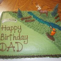 Hunters Bday Cake Cake I made for an outdoorsman