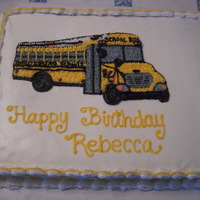 School Bus Cake Birthday cake I made for a bus driver