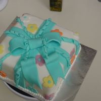 Course 3 Present Cake This was my present cake for Wilton Course 3. This was my first time working with fondant.