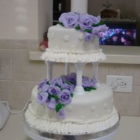 Final Cake For Wilton Course 3 This was my first time doing a tiered cake!