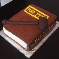 Book_Cake.jpg The cake was a commeration cake for a postive ruling in court over a dispute over stolen books. The gravel is a sugar cookie covered in...