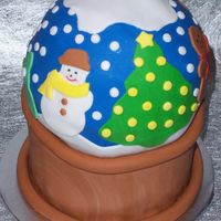 My First Snow Globe Cake Here is my first snow globe cake. I am so proud of this cake. Thanks for looking!
