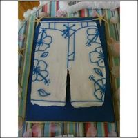 Board Shorts Thanks to jammjenks for the inspiration!! This was for a couple's wedding shower and went with a yellow polka dot bikini cake that&#...