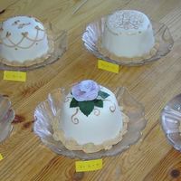 Mini Cakes Mini cakes to help a groom and bride to be choose what cake they want for there wedding.