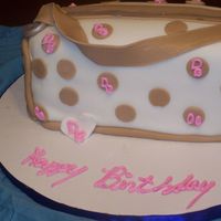 100_0345.jpg My first purse cake. Thank for all the great advice and help from CC ! It was a french vanilla cake with raspberry filling.