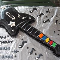 Guitar Hero I made this for both my sons birthday....this photo was before I added the whammy bar...