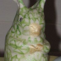Non-Sensical 40Th Birthday Cake (Close-Up Of Bunny) This is a close-up of the bunny made to look like a Herend figurine. It's made from gum paste and hand-painted with lusted dust.