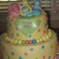 Animal Friends Baby Shower This cake was made for a 2nd grade teacher's "surprise" classroom baby shower. I was told I could do anything I wanted and...