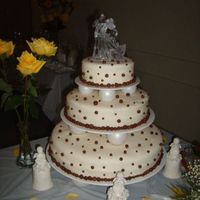 Three Tier Wedding Cake This was my first time make a wedding cake. Its covered in Satin Ice. Hope you like.
