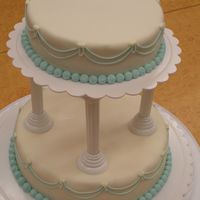 Course 3 Grad Cake This was is my grad cake from course 3. I had a lot of fun doing it! Minus the fact that my BC was too thick so putting the swags on was...