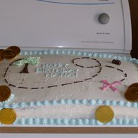 Treasure Map Cake This was the 2nd cake ordered for the pirate themed birthday. I'm also not terribly impressed with this one as I wanted it to come out...