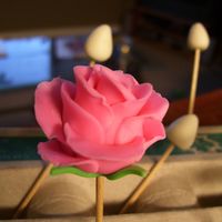 Fondant Rose Second attempt at making fondant roses. A lot better than my first try!