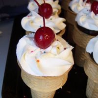 Ice Cream Cupcake Another view of the cupcake