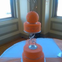 Funky Orange Wedding 